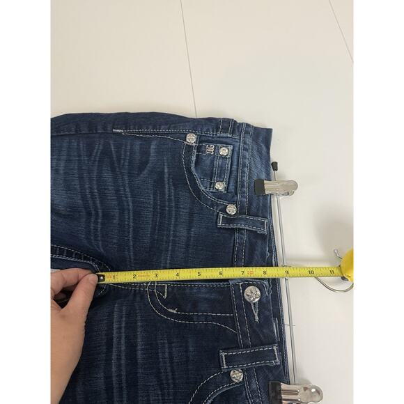 Miss Me Easy Boot Cut Western Bling Jeans Womens Size 27 Rodeo Mid Rise - Picture 10 of 16